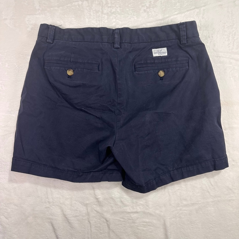 Vineyard Vines Chino Shorts 30 Navy Blue Stretch Breaker Mens